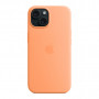 Чохол до мобільного телефона Apple iPhone 15 Silicone Case with MagSafe Orange Sorbet (MT0W3ZM/A)