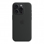 Чохол до мобільного телефона Apple iPhone 15 Pro Silicone Case with MagSafe Black (MT1A3ZM/A)