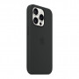 Чохол до мобільного телефона Apple iPhone 15 Pro Silicone Case with MagSafe Black (MT1A3ZM/A)