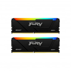 Модуль пам'яті для комп'ютера DDR4 32GB (2x16GB) 3200 MHz Beast RGB Kingston Fury (ex.HyperX) (KF432C16BB12AK2/32)