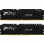 Модуль пам'яті для комп'ютера DDR5 16GB (2x8GB) 6000 MHz Beast Black Kingston Fury (ex.HyperX) (KF560C40BBK2-16)