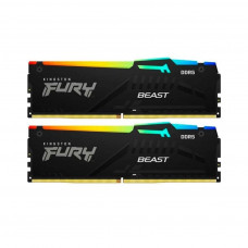 Модуль пам'яті для комп'ютера DDR5 16GB (2x8GB) 6000 MHz FURY Beast RGB Kingston Fury (ex.HyperX) (KF560C36BBEAK2-16)