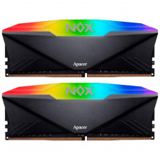 Модуль пам'яті для комп'ютера DDR4 32GB (2x16GB) 3600 MHz NOX RGB Black Apacer (AH4U32G36C25YNBAA-2)