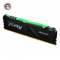 Модуль пам'яті для комп'ютера DDR4 8GB 3600 MHz Fury Beast RGB Kingston Fury (ex.HyperX) (KF436C17BBA/8)