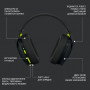 Навушники Logitech G435 Lightspeed Wireless Gaming Headset Black (981-001050)