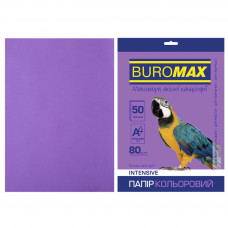 Папір Buromax А4, 80g, INTENSIVE violet, 50sh (BM.2721350-07)