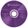 Диск DVD Verbatim 4.7Gb 16X Slim case 5 шт Color (43557)