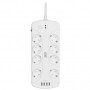 Мережевий фільтр живлення 2E 8XSchuko, 3G*1.5мм, 4*USB-A, 3м, white (2E-SP815M3USBWH)