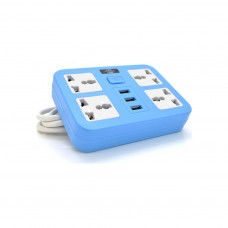 Мережевий фільтр живлення Voltronic TВ-Т15, 4роз, 3*USB Blue (ТВ-Т15-Blue)