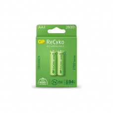 Акумулятор Gp AA R6 ReCyko battery 2600mAh AA (2700Series, 2 battery pack) (270ААHCE-EB2(Recyko) / 4891199186370)