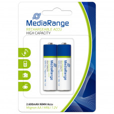 Акумулятор Mediarange AA 2600mAh HR6 1.2V NiMH, Mignon, Pack 2 (MRBAT123)