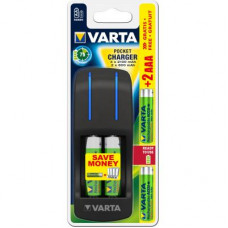 Зарядний пристрій для акумуляторів Varta Pocket Charger + 2AA 2100 mAh +2AAA 800 mAh NI-MH (57642301431)