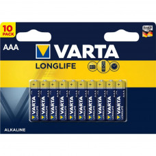 Батарейка Varta AAA Longlife Alkaline * 10 (04103101461)