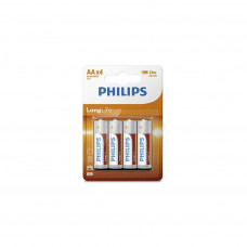 Батарейка Philips AA R6 LongLife Zinc Carbon * 4 (R6L4B/10)