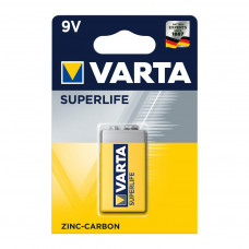 Батарейка Varta Крона 6F22 Superlife Zinc-Carbon * 1 (02022101411)