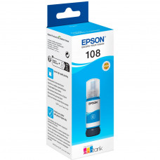 Контейнер з чорнилом Epson 108 EcoTank L8050/L18050 cyan (C13T09C24A)