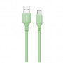 Дата кабель USB 2.0 AM to Type-C 1.0m soft silicone green ColorWay (CW-CBUC042-GR)