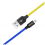 Дата кабель USB 2.0 AM to Lightning 1.0m National ColorWay (CW-CBUL052-BLY)