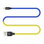 Дата кабель USB 2.0 AM to Lightning 1.0m National ColorWay (CW-CBUL052-BLY)