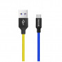 Дата кабель USB 2.0 AM to Micro 5P 1.0m National ColorWay (CW-CBUM052-BLY)