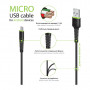 Дата кабель USB 2.0 AM to Micro 5P 2.0m CBFLEXM2 black Intaleo (1283126521430)