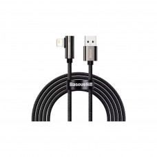 Дата кабель USB 2.0 AM to Lightning 1.0m CALCS 2.4A 90 Legend Series Elbow Black Baseus (CALCS-01)