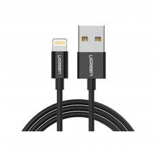 Дата кабель USB 2.0 AM to Lightning 1.0m US155 MFI Black Ugreen (US155/80822)