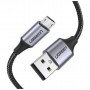 Дата кабель USB 2.0 AM to Micro 5P 1.5m US290 Silver Ugreen (US290/60152)