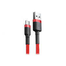 Дата кабель USB 2.0 AM to Type-C 2.0m 3A Red Baseus (CATKLF-C09)