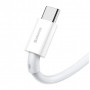 Дата кабель USB 2.0 AM to Type-C 2.0m 3A White Baseus (CATYS-A02)