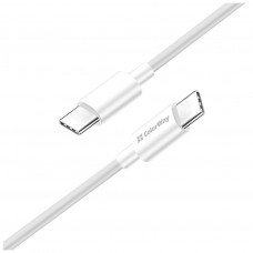 Дата кабель USB-C to USB-C 1.0m 3A 60W white ColorWay (CW-CBPDCC055-WT)