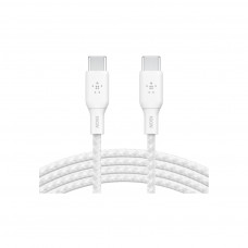 Дата кабель USB-C to USB-C 3.0m 100W white Belkin (CAB014BT3MWH)