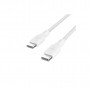 Дата кабель USB-C to USB-C 3.0m 100W white Belkin (CAB014BT3MWH)