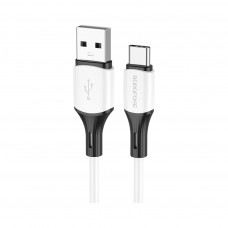 Дата кабель USB 2.0 AM to Type-C 1.0m BX79 3A White BOROFONE (BX79CW)