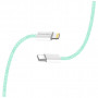 Дата кабель USB-C to Lightning 1.0m 27W green ColorWay (CW-CBPDCL061-G)