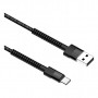 Дата кабель USB 2.0 AM to Type-C 1.0m 2.4А black ColorWay (CW-CBUC063-BK)