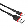 Дата кабель USB 2.0 AM to Type-C 1.0m 2.4А black ColorWay (CW-CBUC064-BK)