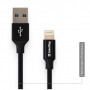 Дата кабель USB 2.0 AM to Lightning 1.0m black ColorWay (CW-CBUL004-BK)