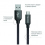 Дата кабель USB 2.0 AM to Micro 5P 1.0m black ColorWay (CW-CBUM002-BK)