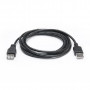 Дата кабель USB 2.0 AM/AF 3.0m Pro black REAL-EL (EL123500029)