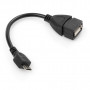 Дата кабель OTG USB 2.0 AF to Micro 5P Vinga (VCPDCOTGMBK)