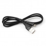 Дата кабель USB 2.0 AM to Micro 5P 1.0m cylindric nylon black Vinga (VCPDCMCANB1BK)