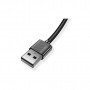 Дата кабель USB 2.0 AM to Type-C 0.3m Nets T-C801 Black T-Phox (T-C801(0.3) Black)