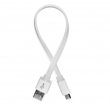 Дата кабель USB 2.0 AM to Micro 5P 0.25m white ColorWay (CW-CBUM-MUM25W)