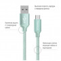 Дата кабель USB 2.0 AM to Type-C 2.0m mint ColorWay (CW-CBUC008-MT)