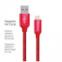 Дата кабель USB 2.0 AM to Lightning 2.0m red ColorWay (CW-CBUL007-RD)