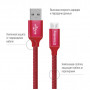 Дата кабель USB 2.0 AM to Micro 5P 2.0m red ColorWay (CW-CBUM009-RD)