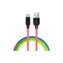 Дата кабель USB 2.0 AM to Micro 5P 1.0m multicolor ColorWay (CW-CBUM017-MC)