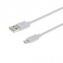 Дата кабель USB 2.0 AM to Micro 5P 2.5m white Grand-X (PM025W)