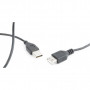 Дата кабель USB 2.0 AM/AF 0.75m Cablexpert (CC-USB2-AMAF-75CM/300-BK)